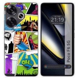 Funda Silicona para Xiaomi Poco F6 5G diseño Comic Dibujos