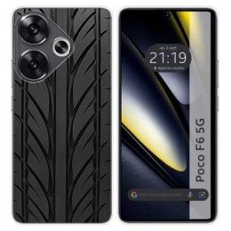 Funda Silicona para Xiaomi Poco F6 5G diseño Neumatico Dibujos