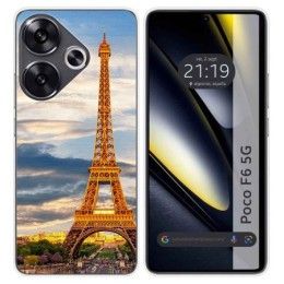 Funda Silicona para Xiaomi Poco F6 5G diseño Paris Dibujos