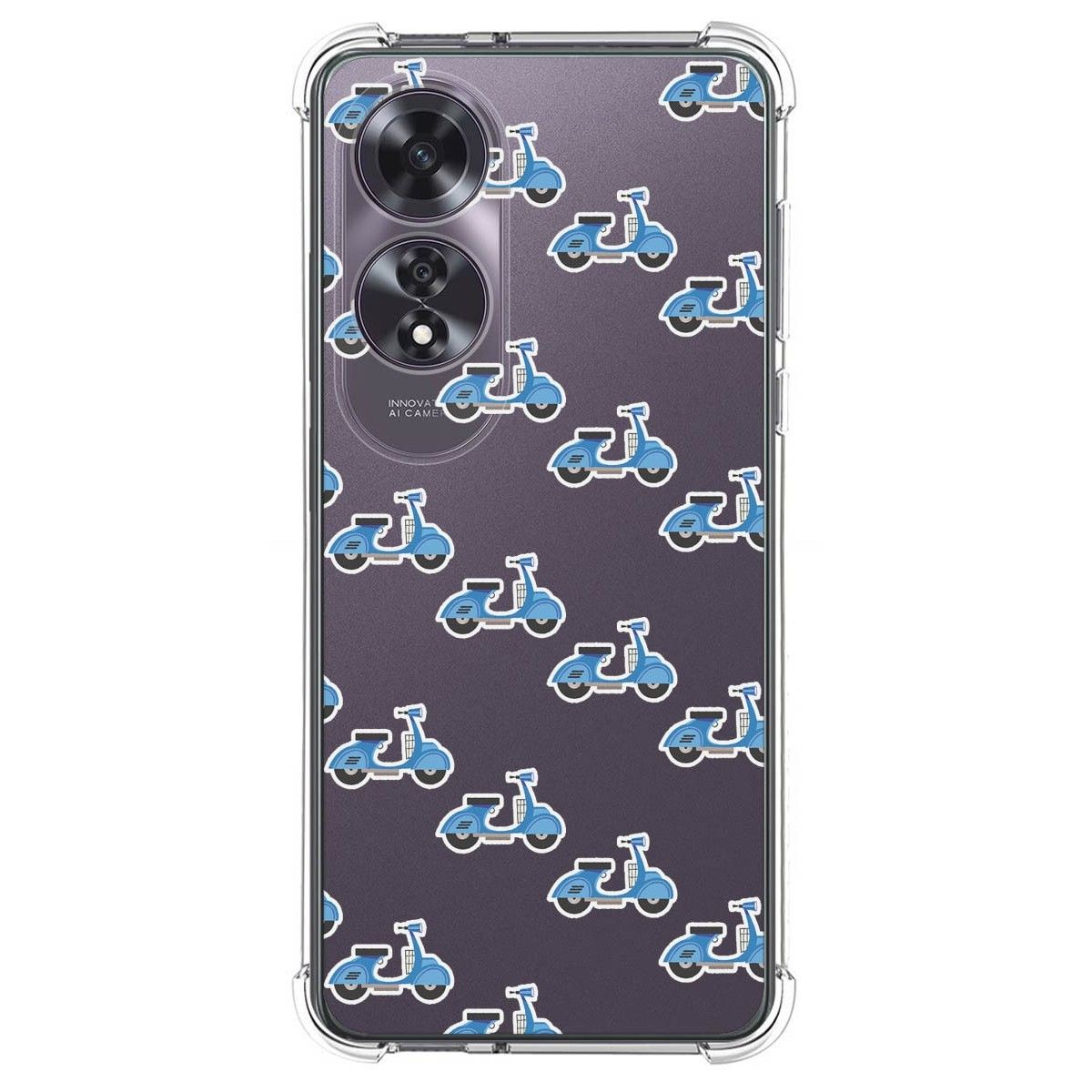 Funda Silicona Antigolpes para Oppo A60 4G diseño Scooter Dibujos