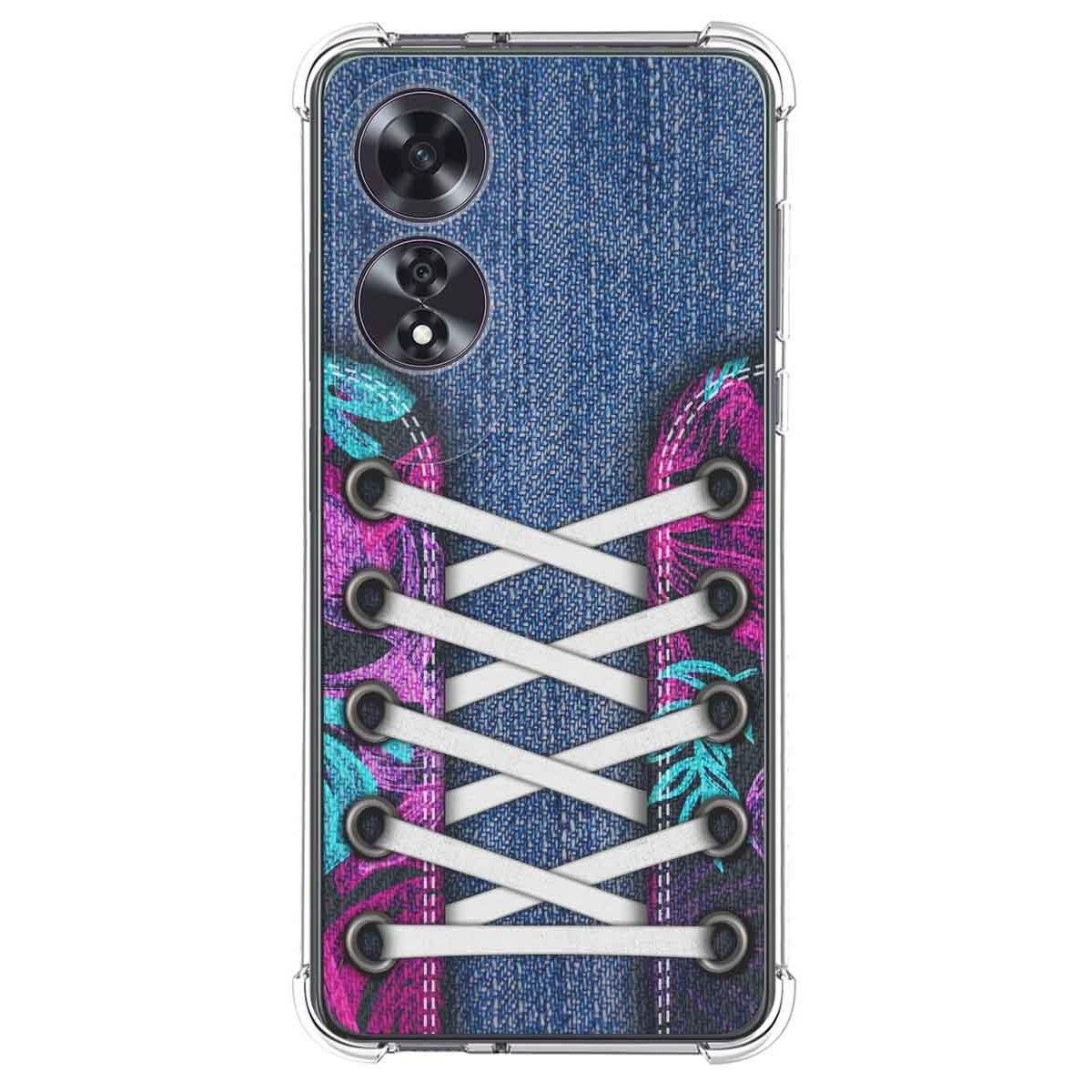 Funda Silicona Antigolpes para Oppo A60 4G diseño Zapatillas 06 Dibujos