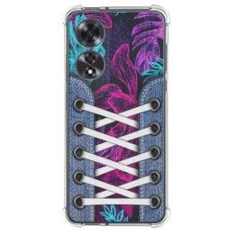 Funda Silicona Antigolpes para Oppo A60 4G diseño Zapatillas 07 Dibujos