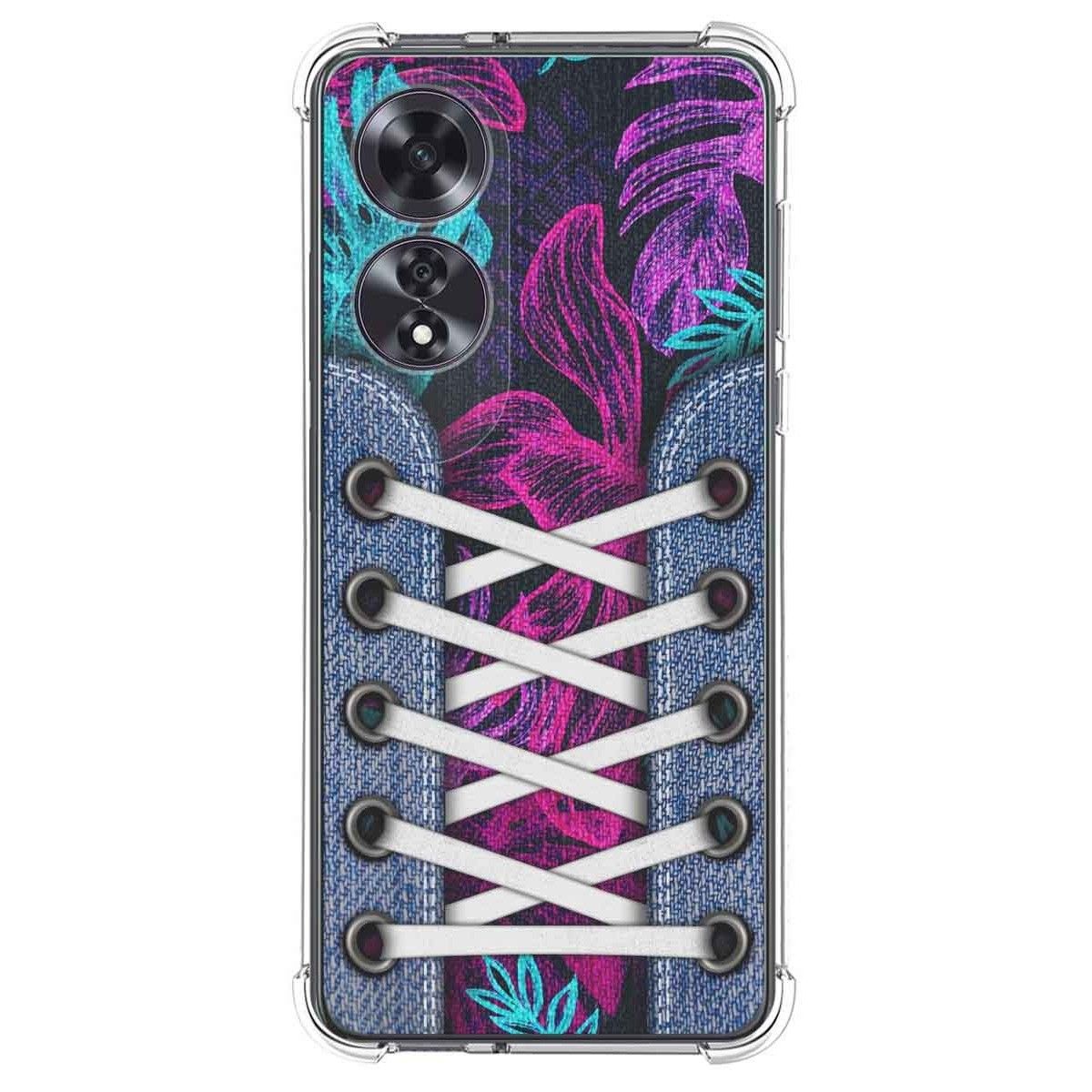 Funda Silicona Antigolpes para Oppo A60 4G diseño Zapatillas 07 Dibujos
