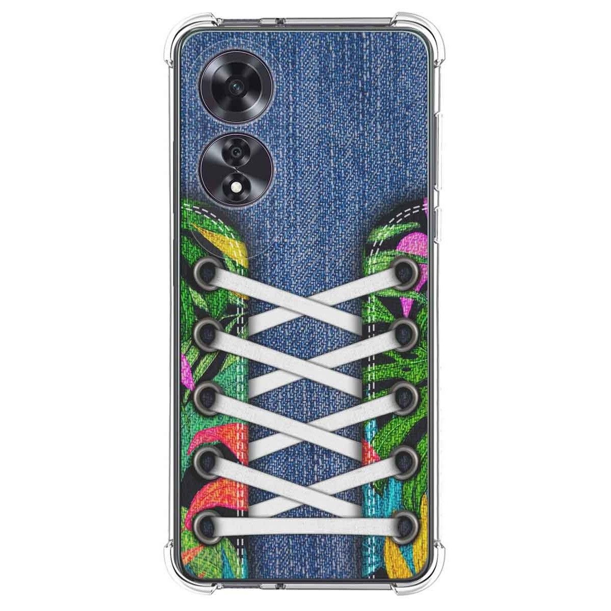 Funda Silicona Antigolpes para Oppo A60 4G diseño Zapatillas 13 Dibujos