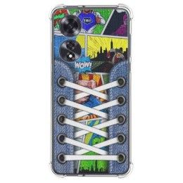 Funda Silicona Antigolpes para Oppo A60 4G diseño Zapatillas 14 Dibujos