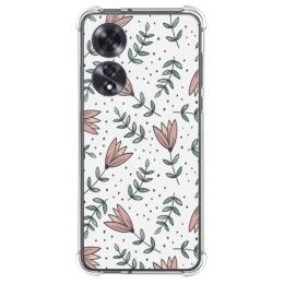 Funda Silicona Antigolpes para Oppo A60 4G diseño Flores 01 Dibujos