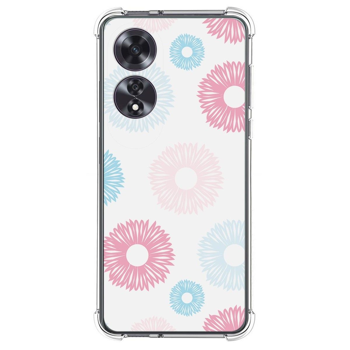 Funda Silicona Antigolpes para Oppo A60 4G diseño Flores 06 Dibujos