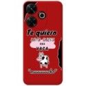 Funda Silicona Líquida Roja para Xiaomi Poco M6 4G diseño Vaca Dibujos