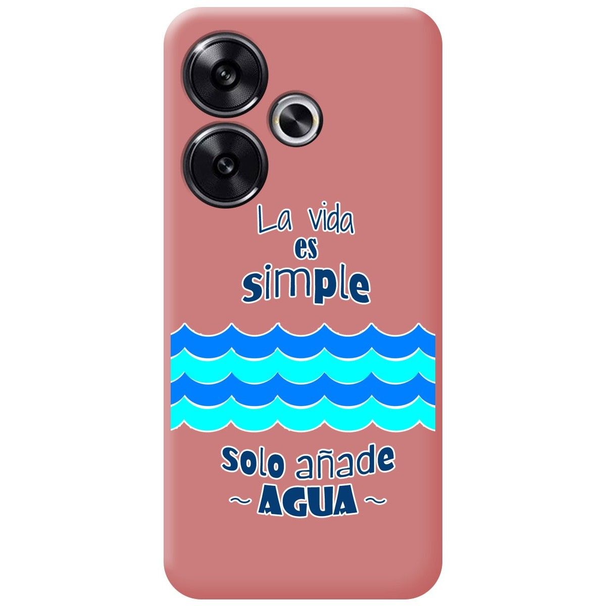 Funda Silicona Líquida Rosa para Xiaomi Poco F6 5G diseño Agua Dibujos