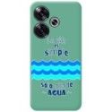Funda Silicona Líquida Verde para Xiaomi Poco F6 5G diseño Agua Dibujos