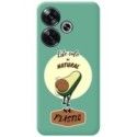 Funda Silicona Líquida Verde para Xiaomi Poco F6 5G diseño Culo Natural Dibujos