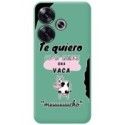 Funda Silicona Líquida Verde para Xiaomi Poco F6 5G diseño Vaca Dibujos