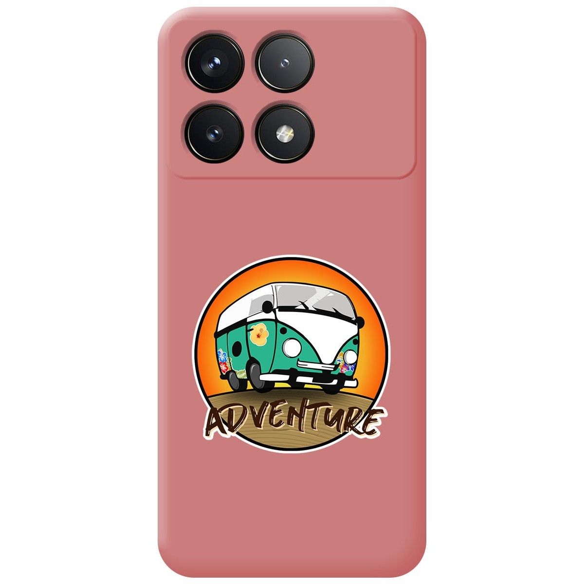Funda Silicona Líquida Rosa para Xiaomi Poco F6 Pro 5G diseño Adventure Dibujos