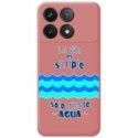 Funda Silicona Líquida Rosa para Xiaomi Poco F6 Pro 5G diseño Agua Dibujos