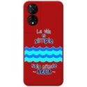 Funda Silicona Líquida Roja para TCL 50 5G diseño Agua Dibujos