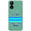 Funda Silicona Líquida Verde para TCL 50 5G diseño Agua Dibujos