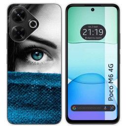 Funda Silicona para Xiaomi Poco M6 4G diseño Ojo Dibujos