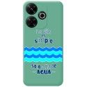Funda Silicona Líquida Verde para Xiaomi Redmi 13 4G diseño Agua Dibujos