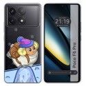 Funda Silicona Transparente para Xiaomi Poco F6 Pro 5G diseño Cabra Dibujos