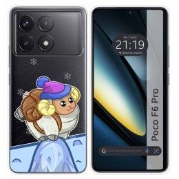 Funda Silicona Transparente para Xiaomi Poco F6 Pro 5G diseño Cabra Dibujos