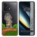 Funda Silicona Transparente para Xiaomi Poco F6 Pro 5G diseño Mono Dibujos