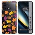 Funda Silicona Transparente para Xiaomi Poco F6 Pro 5G diseño Otoño Dibujos