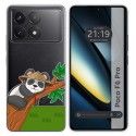 Funda Silicona Transparente para Xiaomi Poco F6 Pro 5G diseño Panda Dibujos