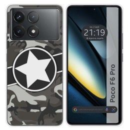 Funda Silicona para Xiaomi Poco F6 Pro 5G diseño Camuflaje 02 Dibujos