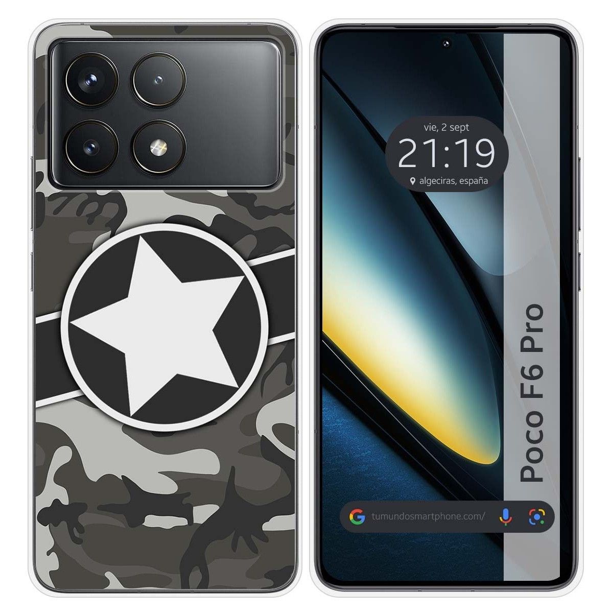 Funda Silicona para Xiaomi Poco F6 Pro 5G diseño Camuflaje 02 Dibujos