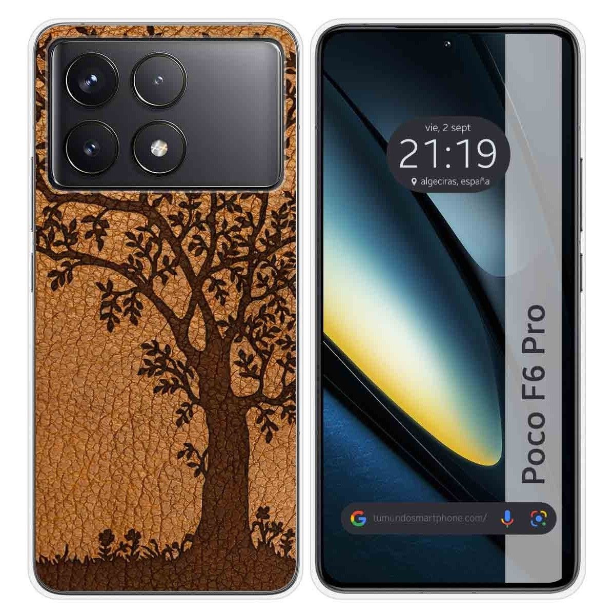Funda Silicona para Xiaomi Poco F6 Pro 5G diseño Cuero 03 Dibujos