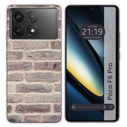 Funda Silicona para Xiaomi Poco F6 Pro 5G diseño Ladrillo 01 Dibujos