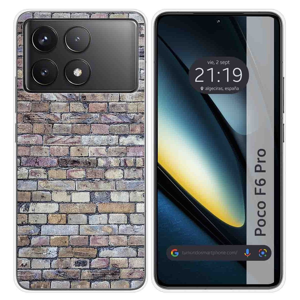 Funda Silicona para Xiaomi Poco F6 Pro 5G diseño Ladrillo 02 Dibujos
