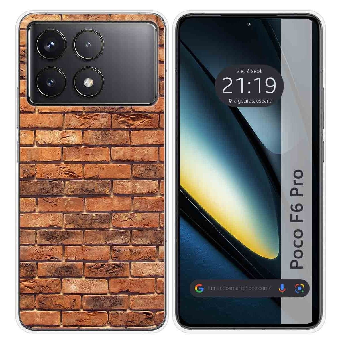 Funda Silicona para Xiaomi Poco F6 Pro 5G diseño Ladrillo 04 Dibujos