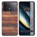 Funda Silicona para Xiaomi Poco F6 Pro 5G diseño Madera 03 Dibujos