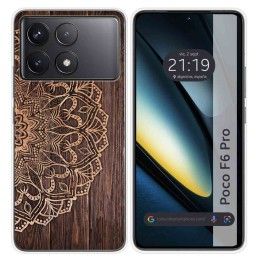 Funda Silicona para Xiaomi Poco F6 Pro 5G diseño Madera 06 Dibujos