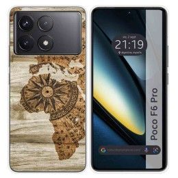 Funda Silicona para Xiaomi Poco F6 Pro 5G diseño Madera 07 Dibujos
