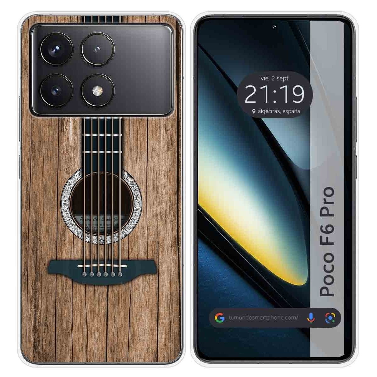 Funda Silicona para Xiaomi Poco F6 Pro 5G diseño Madera 11 Dibujos
