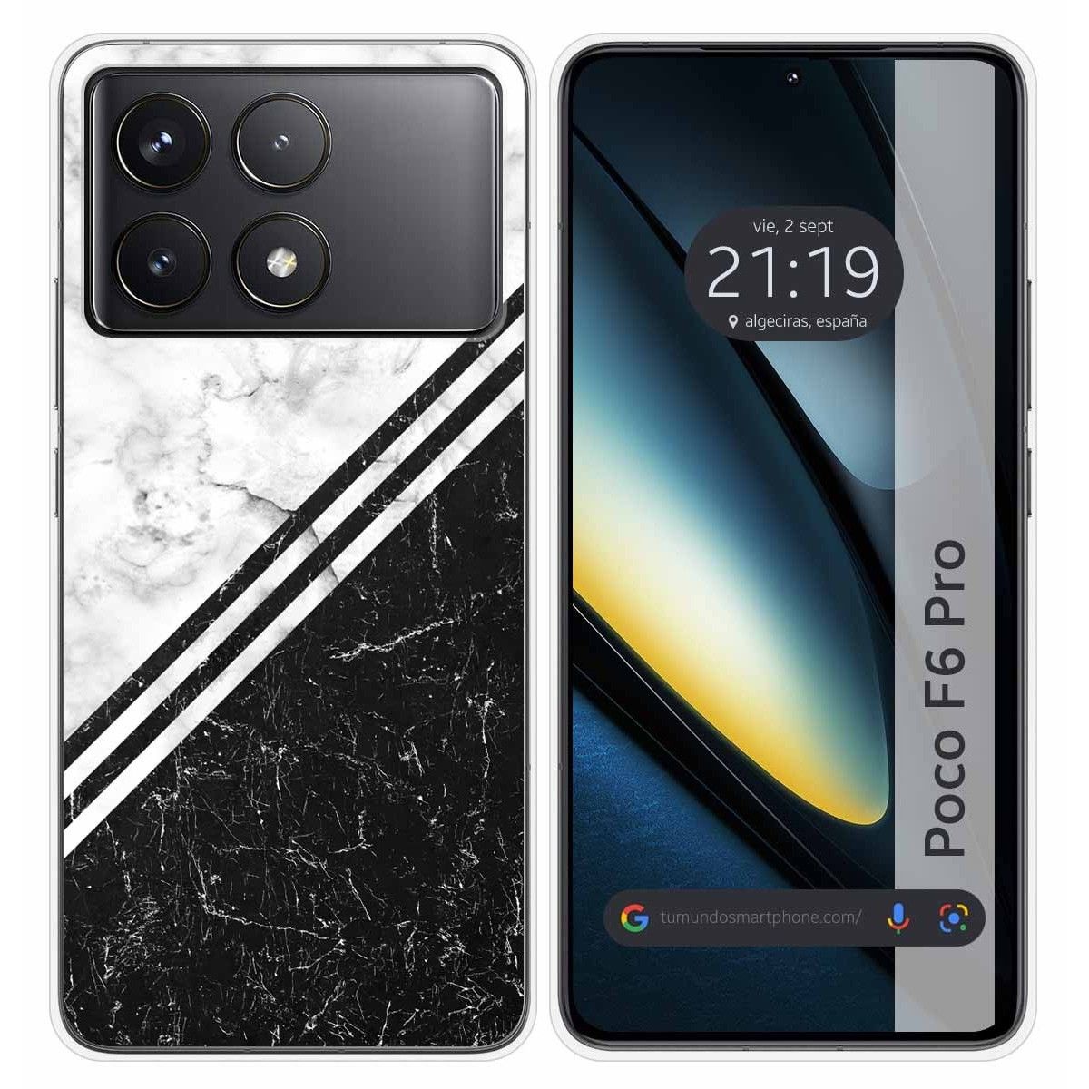 Funda Silicona para Xiaomi Poco F6 Pro 5G diseño Mármol 01 Dibujos