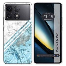 Funda Silicona para Xiaomi Poco F6 Pro 5G diseño Mármol 02 Dibujos