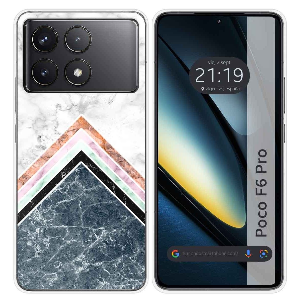Funda Silicona para Xiaomi Poco F6 Pro 5G diseño Mármol 05 Dibujos