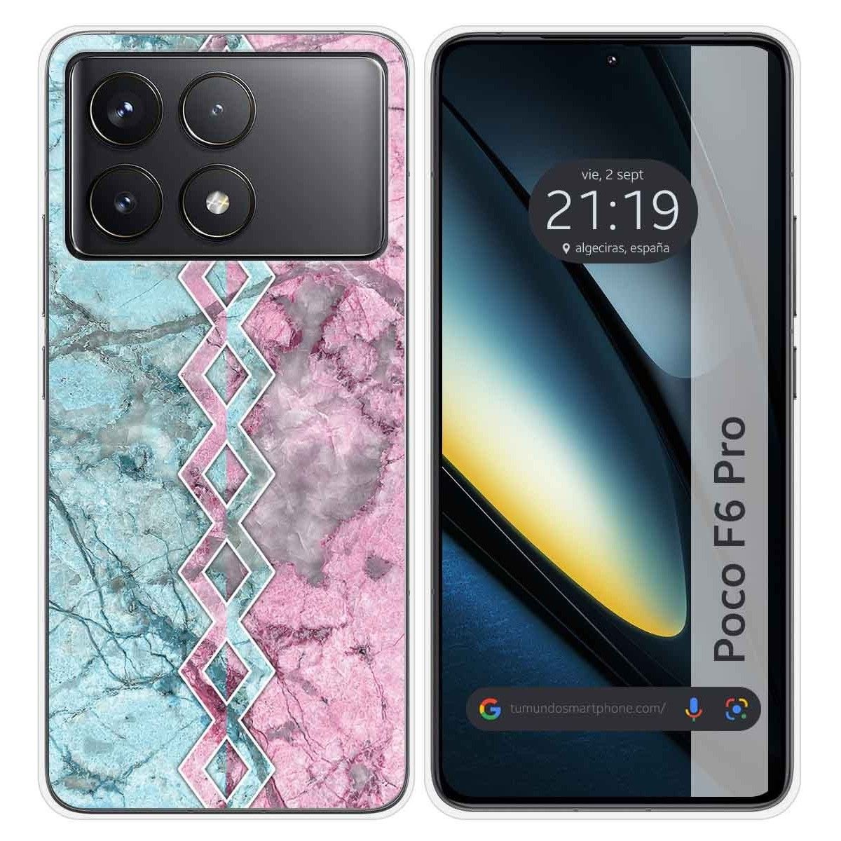 Funda Silicona para Xiaomi Poco F6 Pro 5G diseño Mármol 08 Dibujos