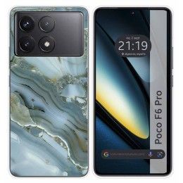 Funda Silicona para Xiaomi Poco F6 Pro 5G diseño Mármol 09 Dibujos