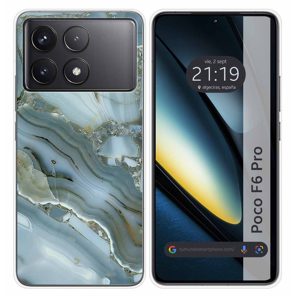 Funda Silicona para Xiaomi Poco F6 Pro 5G diseño Mármol 09 Dibujos