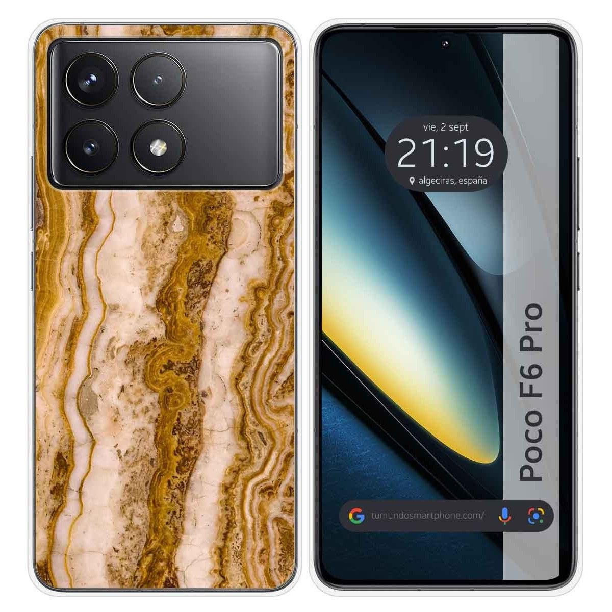 Funda Silicona para Xiaomi Poco F6 Pro 5G diseño Mármol 10 Dibujos