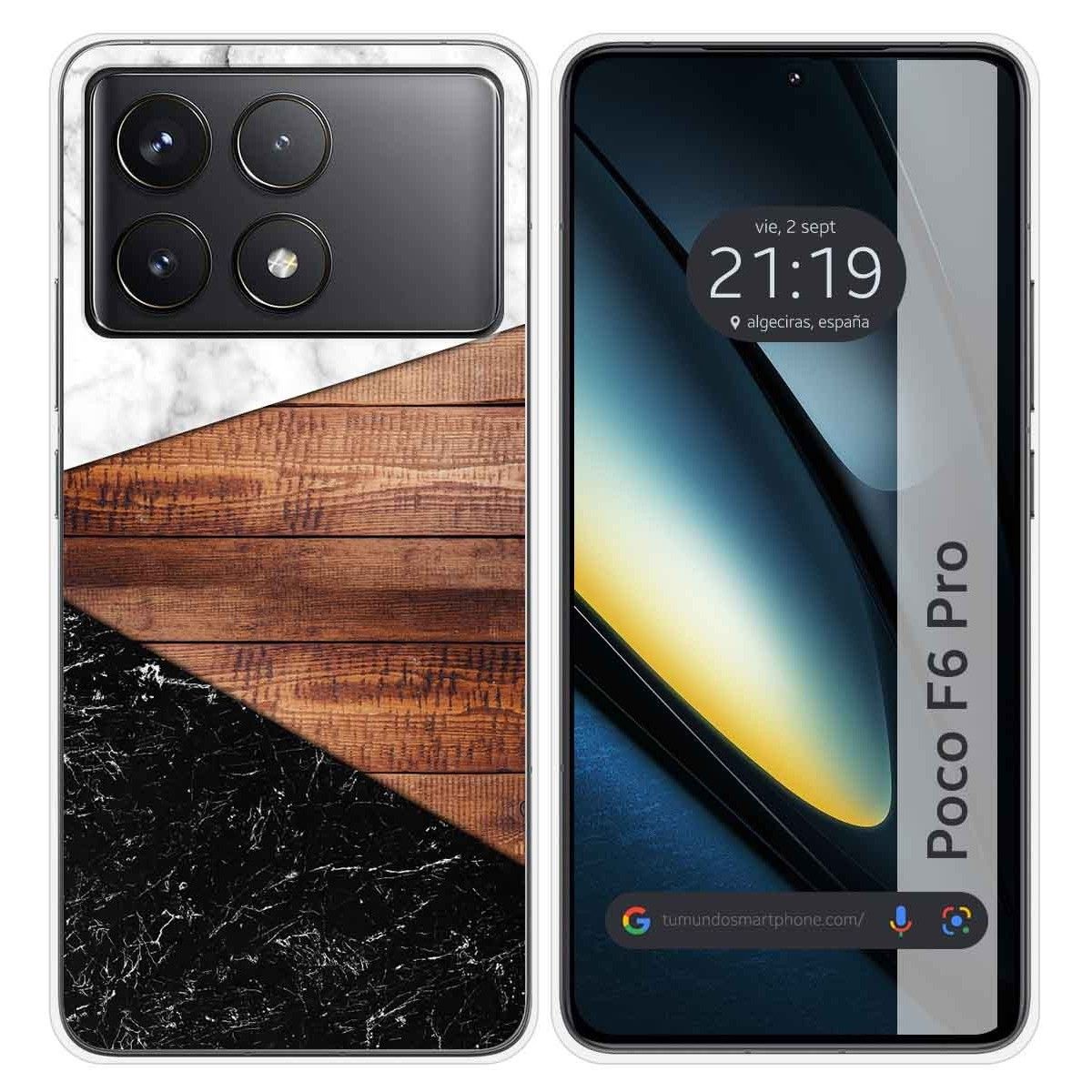 Funda Silicona para Xiaomi Poco F6 Pro 5G diseño Mármol 11 Dibujos