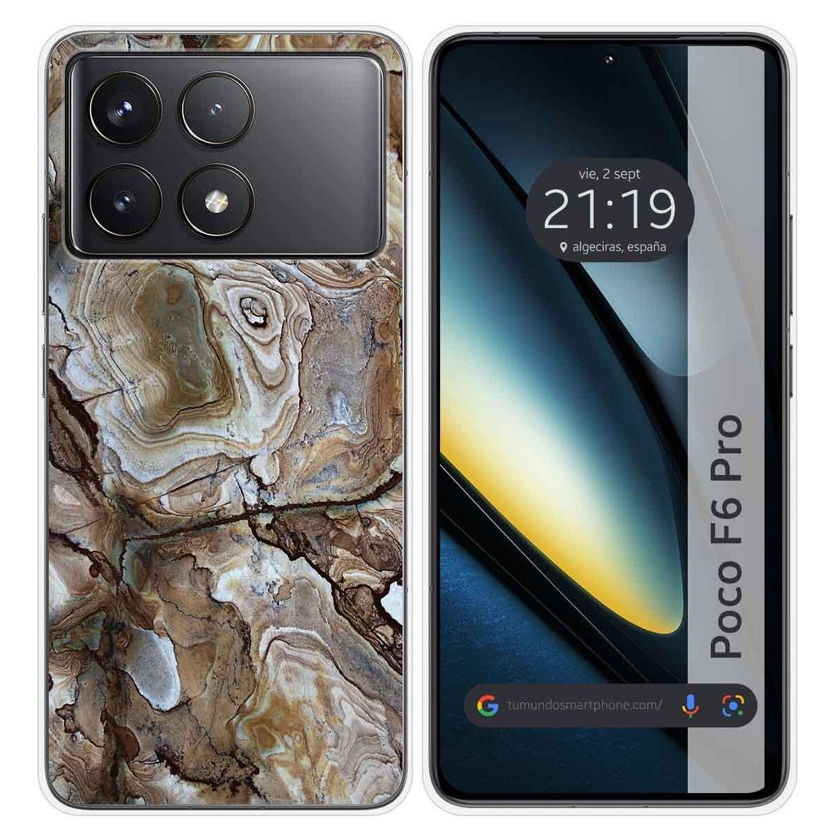 Funda Silicona para Xiaomi Poco F6 Pro 5G diseño Mármol 14 Dibujos