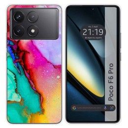 Funda Silicona para Xiaomi Poco F6 Pro 5G diseño Mármol 15 Dibujos