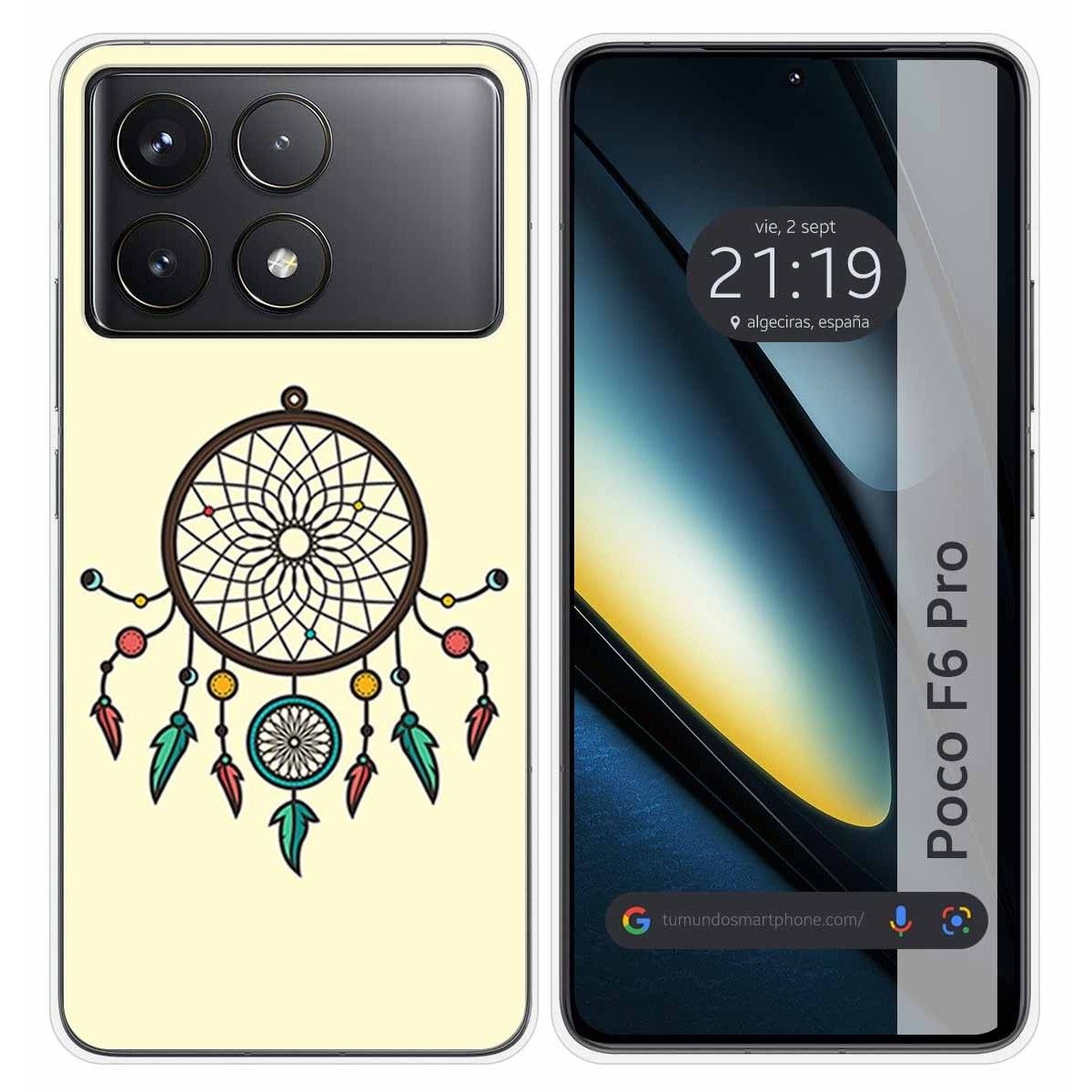 Funda Silicona para Xiaomi Poco F6 Pro 5G diseño Atrapasueños Dibujos