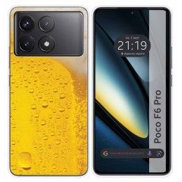 Funda Silicona para Xiaomi Poco F6 Pro 5G diseño Cerveza Dibujos