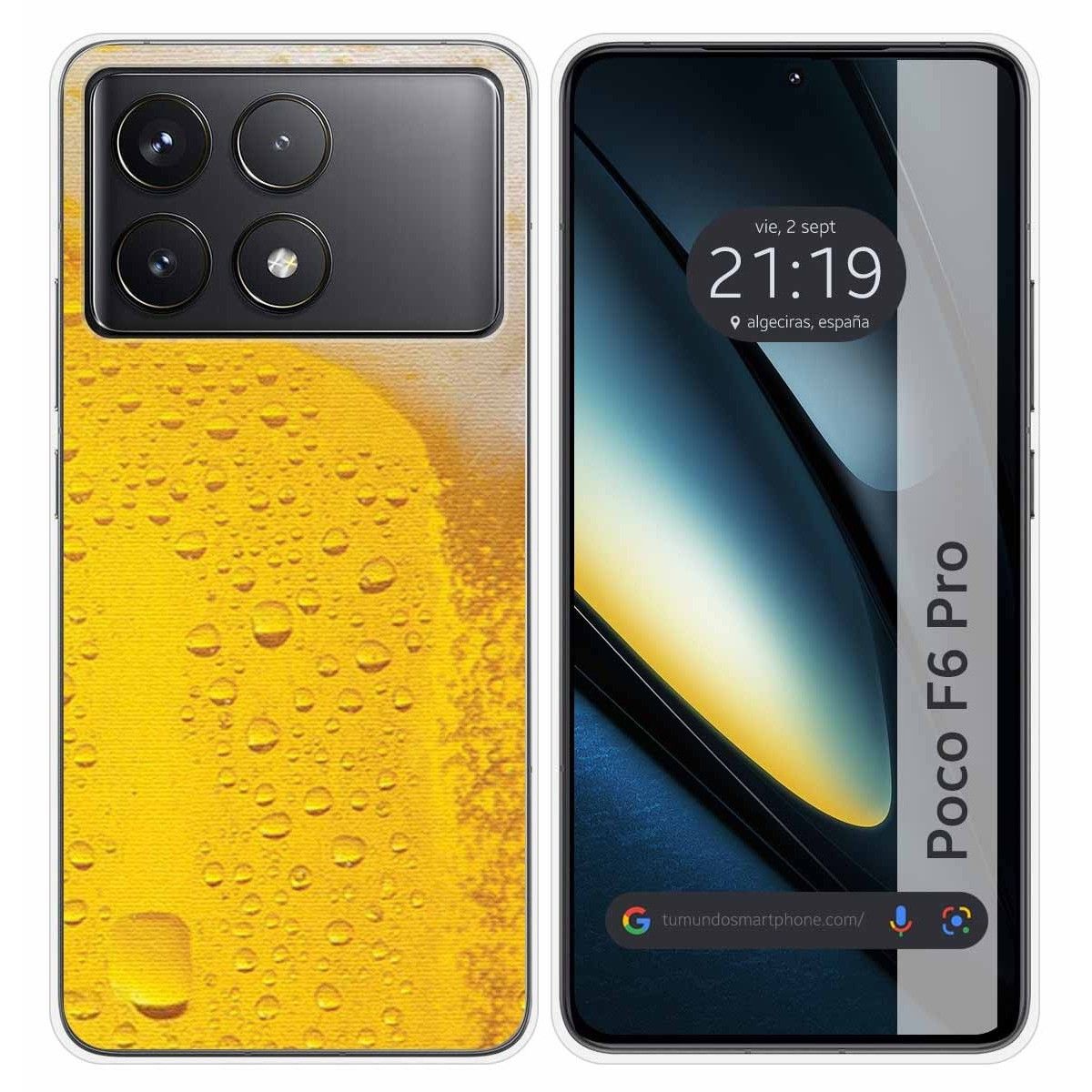 Funda Silicona para Xiaomi Poco F6 Pro 5G diseño Cerveza Dibujos